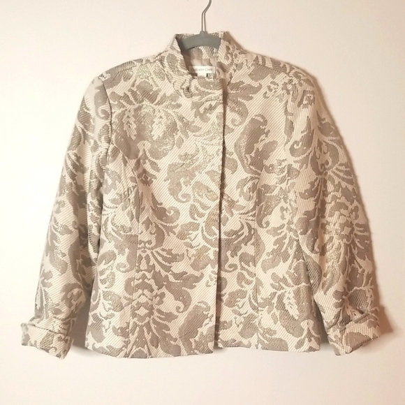 Coldwater Creek  Suit jacket in tapestry with cuff sleeves - Picture 2 of 5